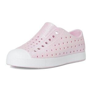 NATIVE Shoes Kids' Jefferson Bling Slip-On Sneaker in Barely Pink Bling/ White